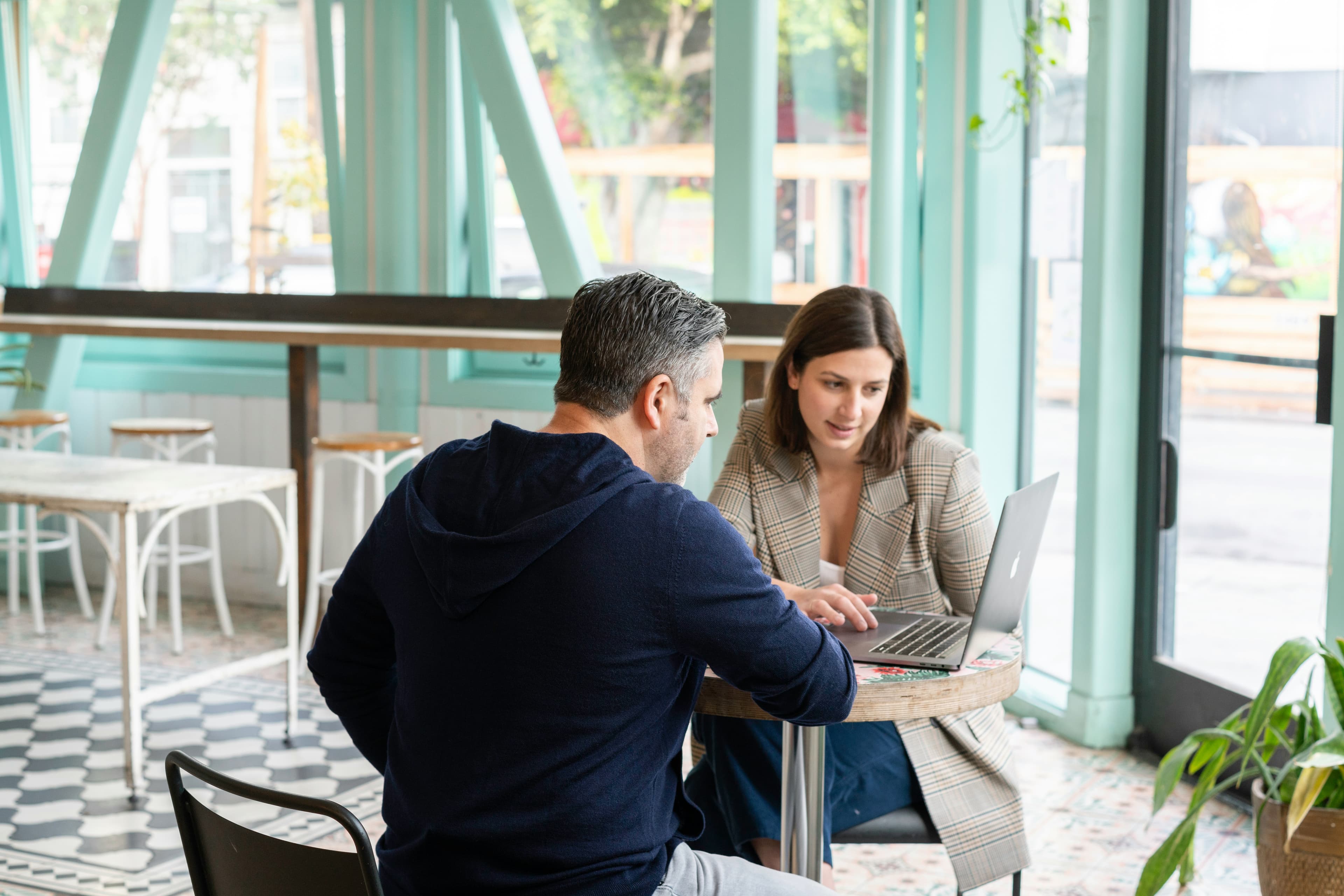 A career coach in a session with a client